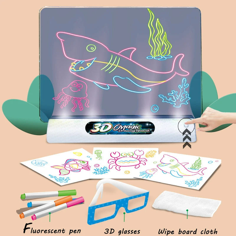 Colorful 3D LED Art Drawing Pad