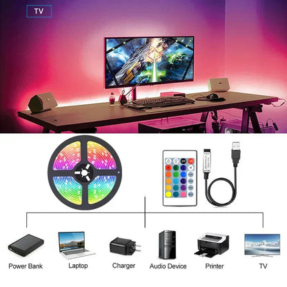 Colorful LED Light Strip for Home and TV