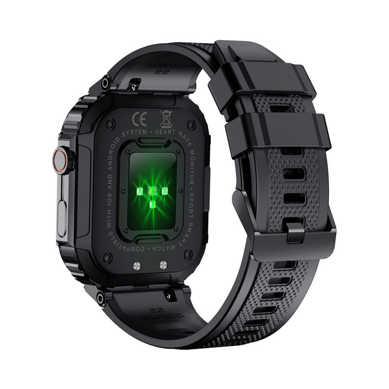 Tough Waterproof Smart Watch with Rugged Military Design