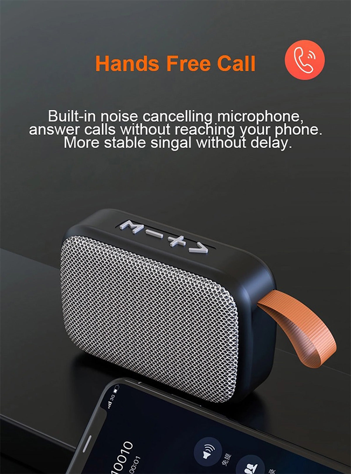 Compact Wireless Bluetooth Speaker with Clear HiFi Sound