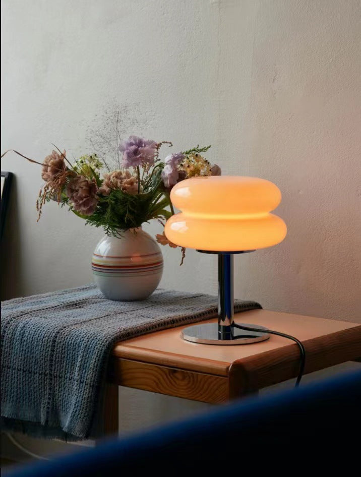 Stylish Glass Desk Lamp with Soft LED Light