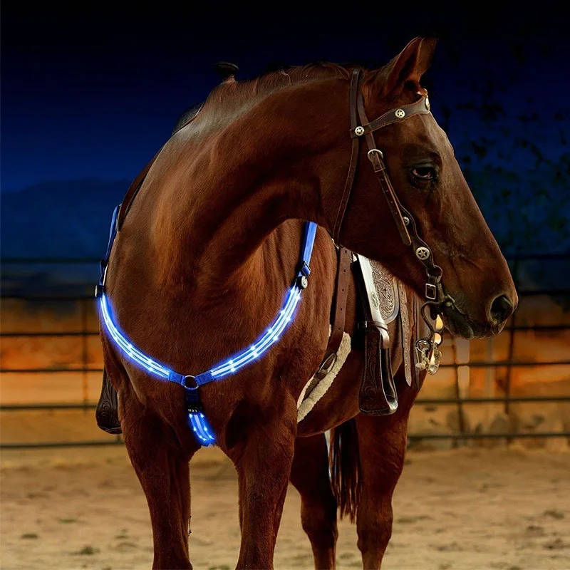 Reflective Horse Breastplate LED Lights