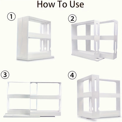 Rotating Spice Storage Rack Holder
