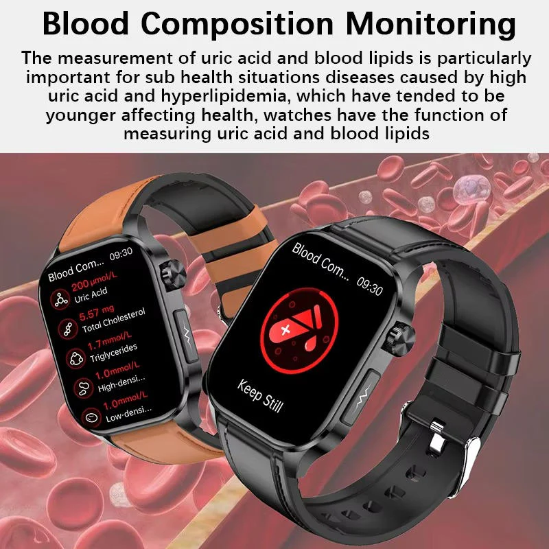 Easy Use Senior Smartwatch Blood Pressure Monitor