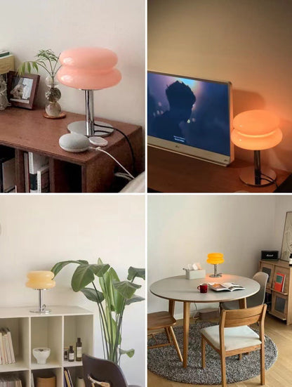 Stylish Glass Desk Lamp with Soft LED Light