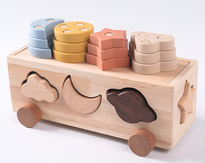 Colorful Kids Silicone Stacking Blocks Toy