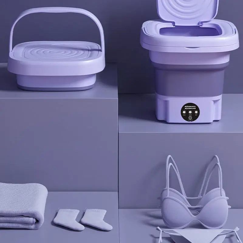 Compact Portable Mini Washer with Dryer