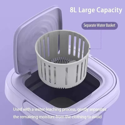 Compact Portable Mini Washer with Dryer