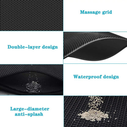 Practical Splash Proof Dual Layer Kitty Litter Mat