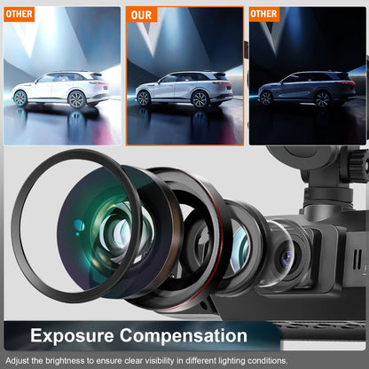 Dual Camera Car Dashboard Recorder With Night Vision
