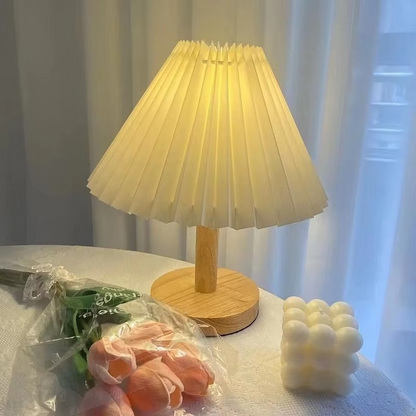 Rustic Wooden Befez Table Lamp
