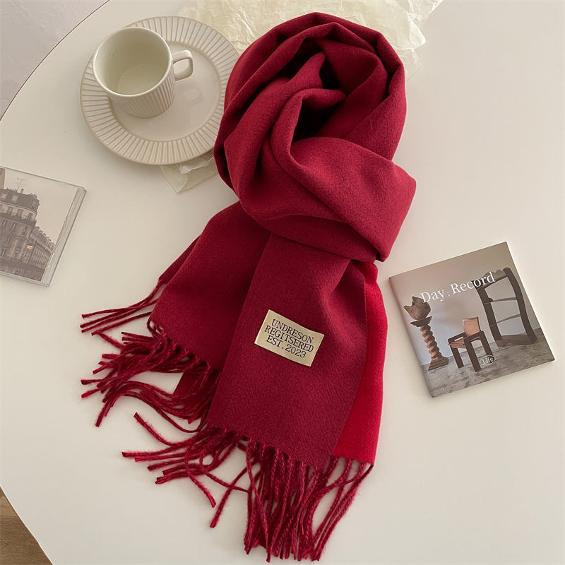 Soft Reversible Pashmina Scarf Wrap