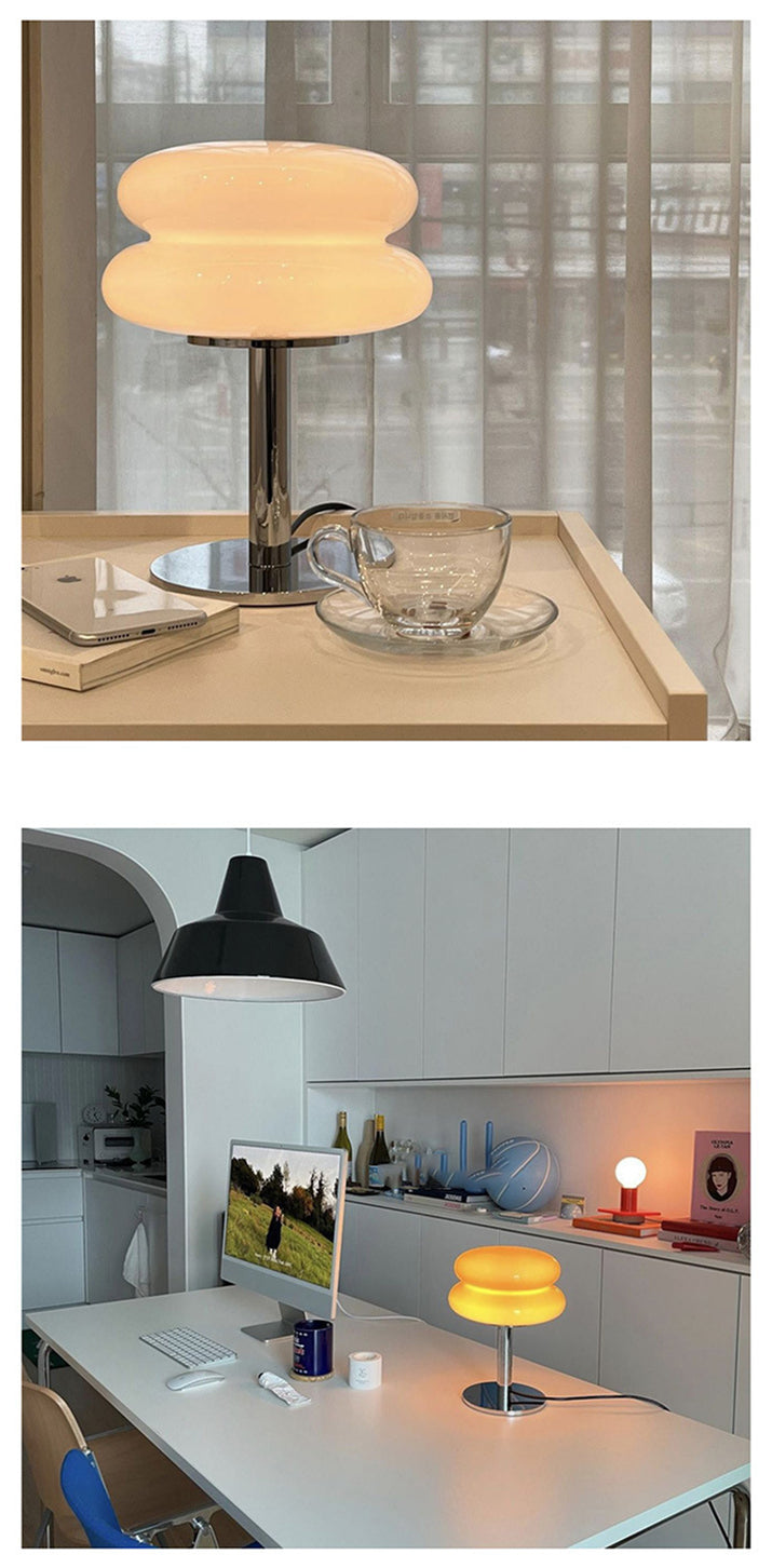 Stylish Glass Desk Lamp with Soft LED Light