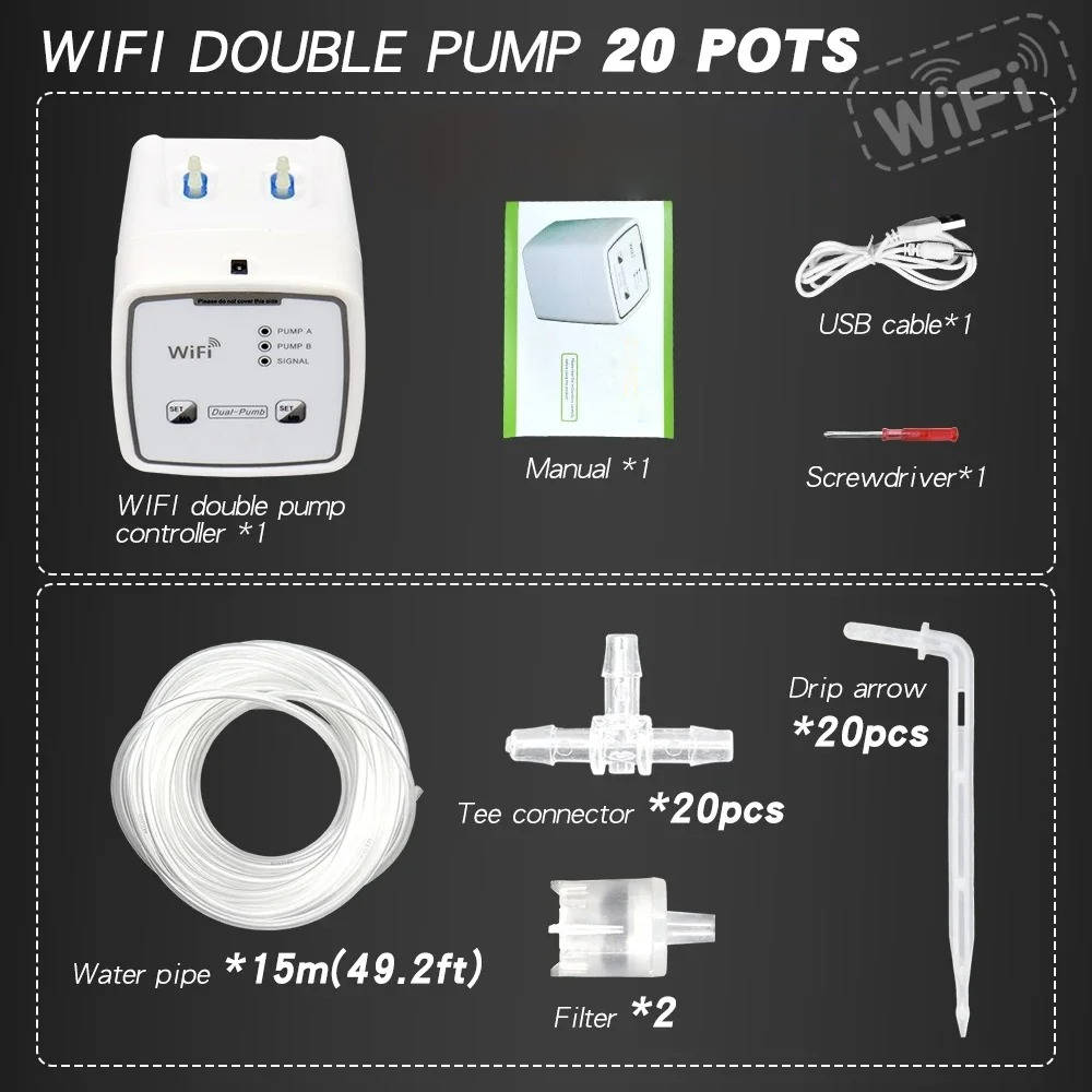 Smart Automatic Plant Watering System For 20 Pots