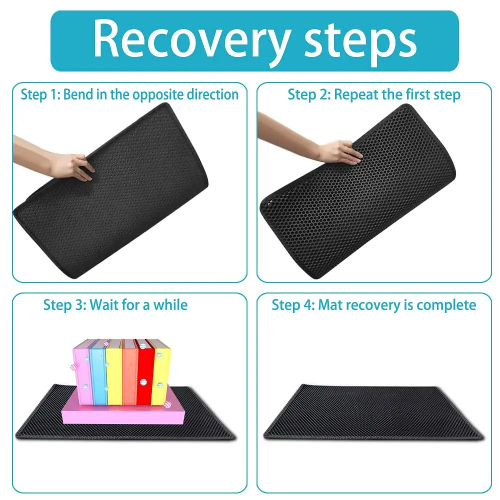 Practical Splash Proof Dual Layer Kitty Litter Mat