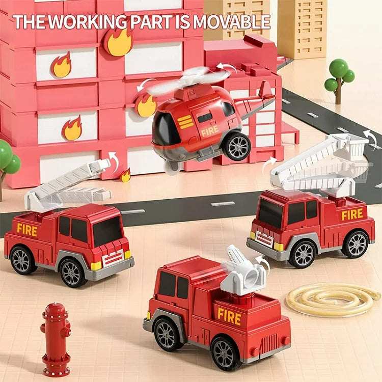 Colorful Toy Trucks - Playset with Lights and Music