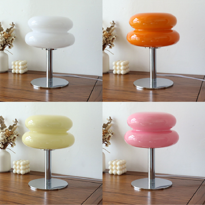 Stylish Glass Desk Lamp with Soft LED Light