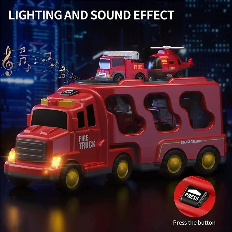 Colorful Toy Trucks - Playset with Lights and Music