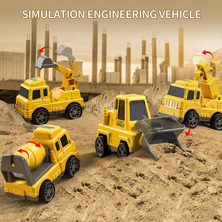 Colorful Toy Trucks - Playset with Lights and Music