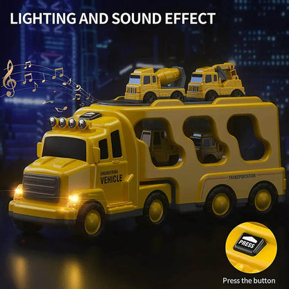 Colorful Toy Trucks - Playset with Lights and Music