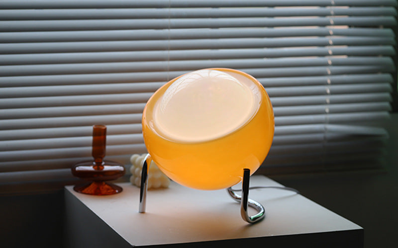 Elegant Clear Glass Desk Lamp
