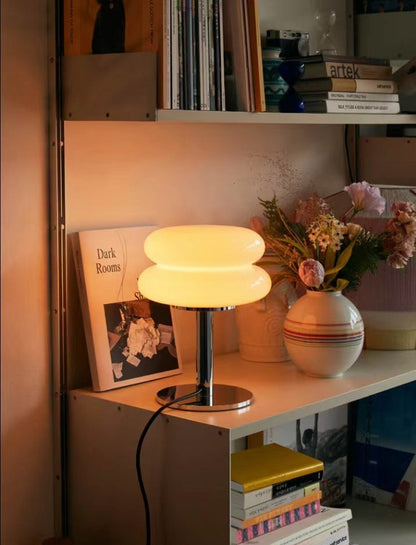 Stylish Glass Desk Lamp with Soft LED Light