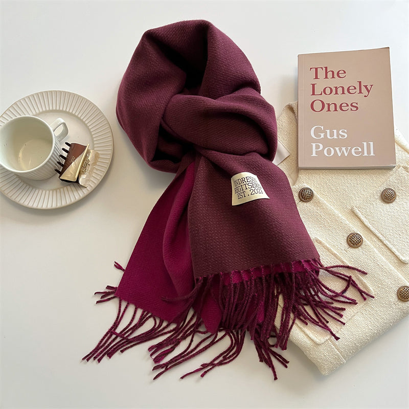 Soft Reversible Pashmina Scarf Wrap