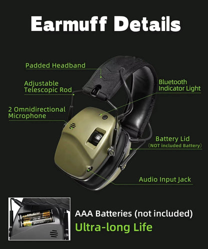 Soundproof Gun Range Hearing Protection Ear Muffs