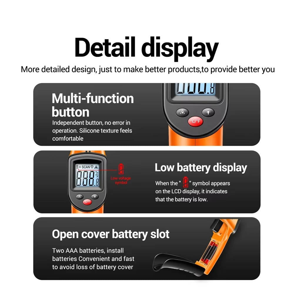 Accurate Digital Temperature Gun Scanner