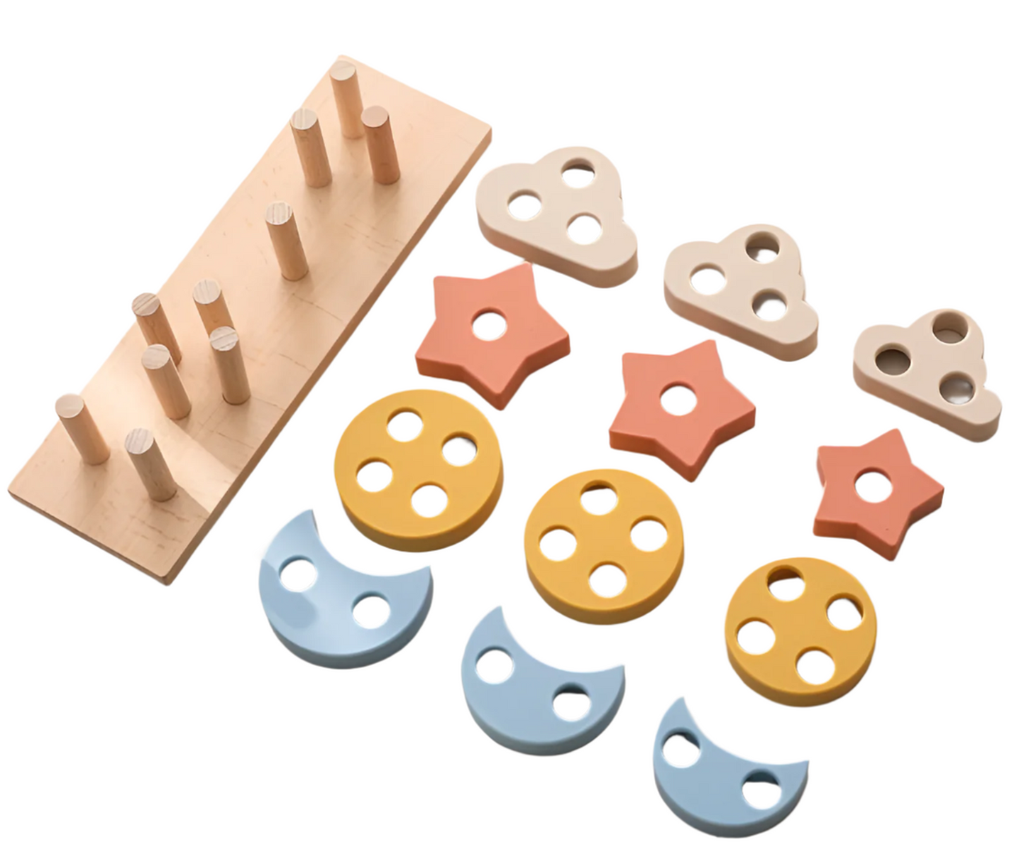 Colorful Kids Silicone Stacking Blocks Toy - Befez