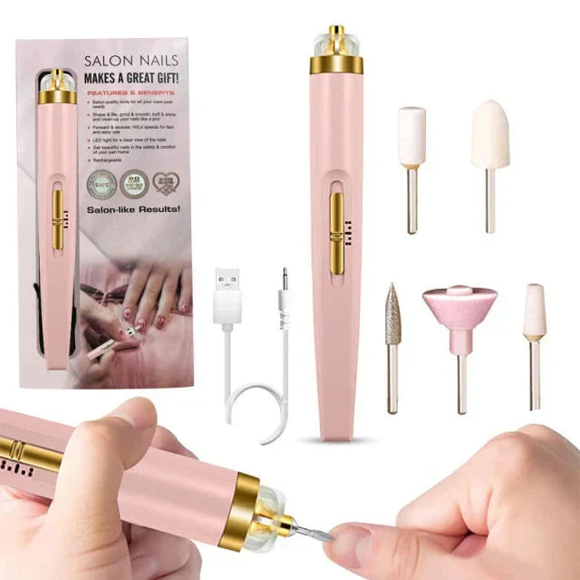 Compact 5-in-1 Nail Care Kit with LED Light - Befez