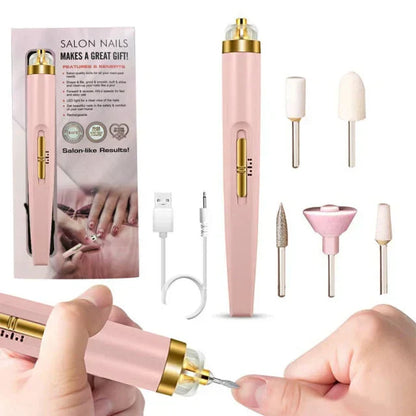 Compact 5-in-1 Nail Care Kit with LED Light - Befez