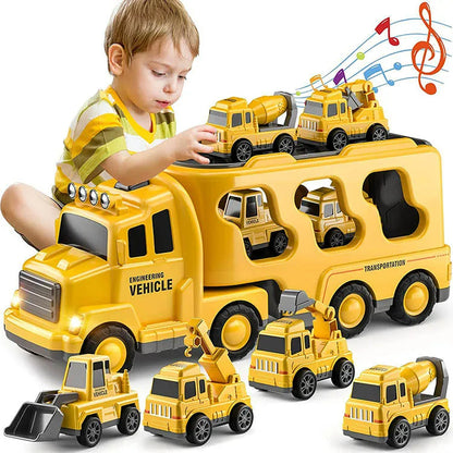 Colorful Toy Trucks - Playset with Lights and Music