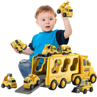 Colorful Toy Trucks - Playset with Lights and Music - Befez