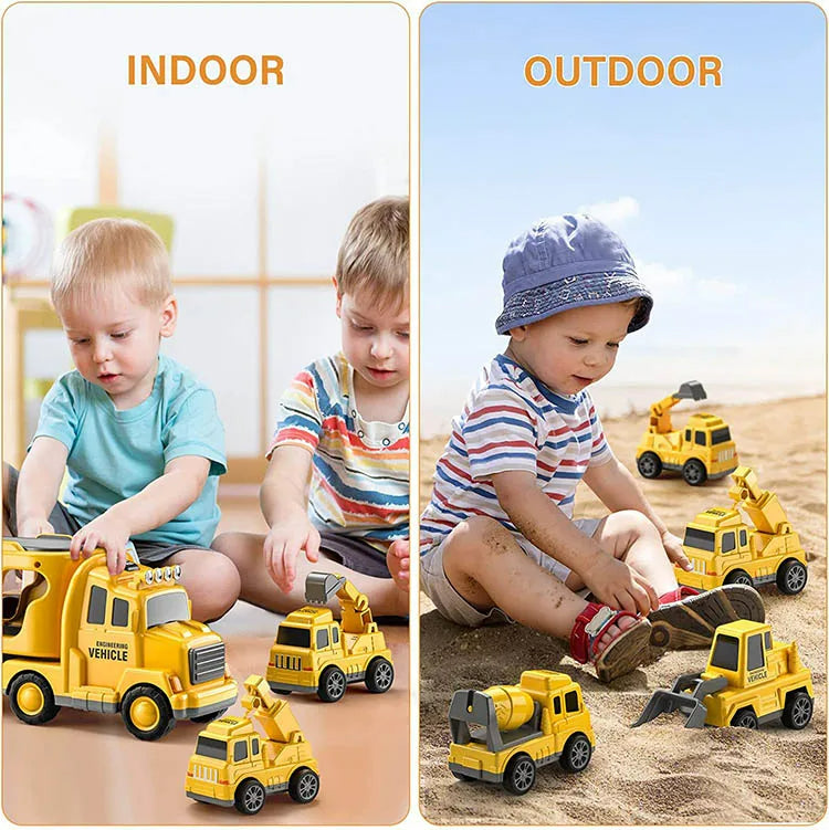 Colorful Toy Trucks - Playset with Lights and Music