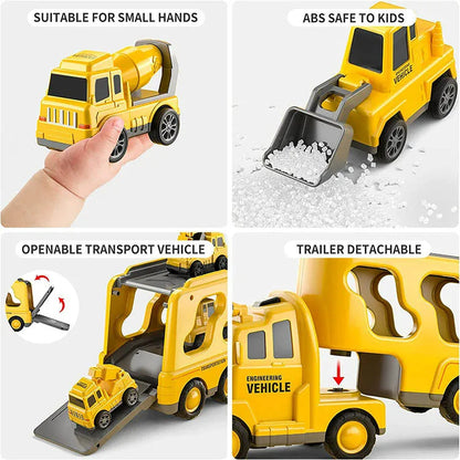 Colorful Toy Trucks - Playset with Lights and Music