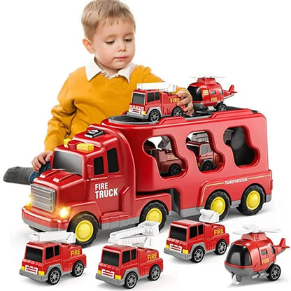 Colorful Toy Trucks - Playset with Lights and Music