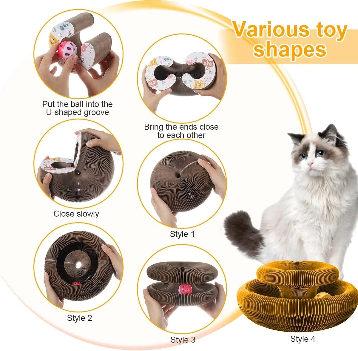 Fun Cat Scratching Post Board
