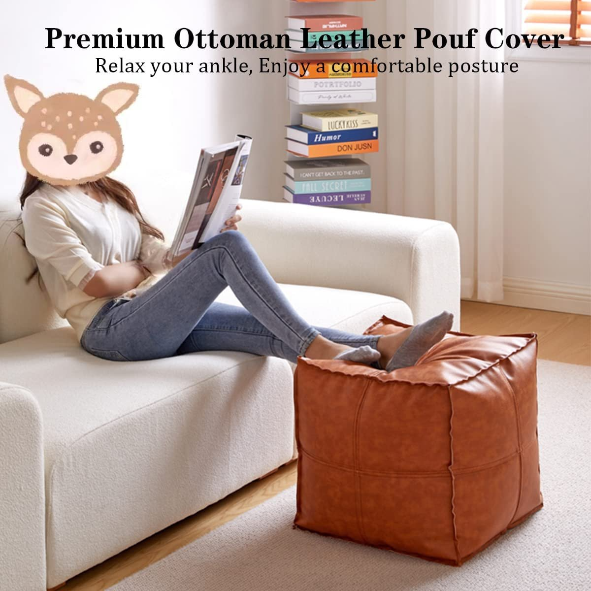 Hidden Storage Ottoman Stool