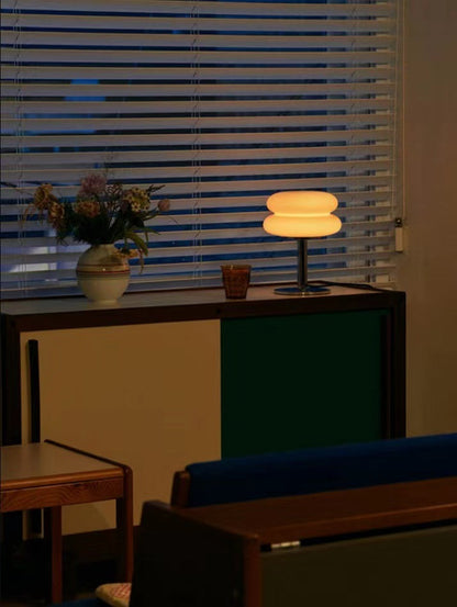 Stylish Glass Desk Lamp with Soft LED Light