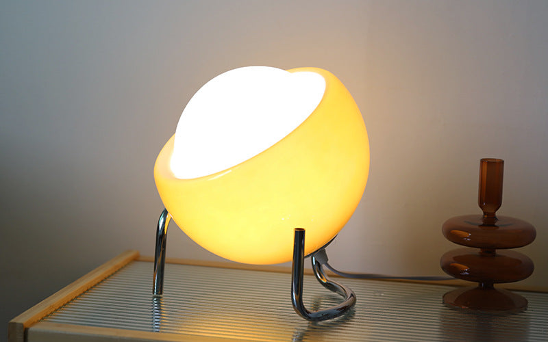 Elegant Clear Glass Desk Lamp