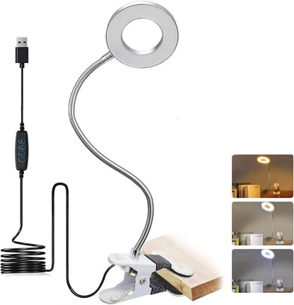 Adjustable Desk Light 360° Flexible Reading Lamp