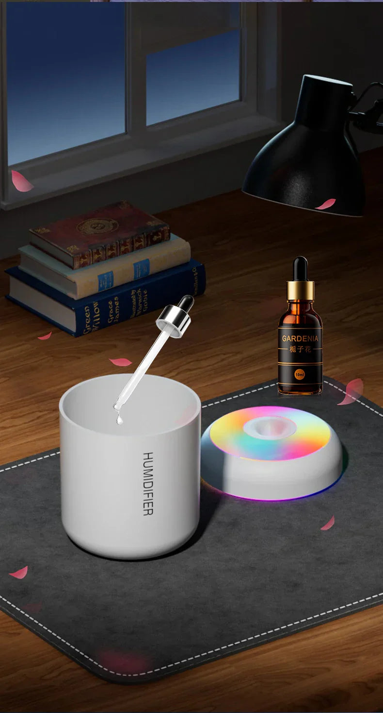 Compact Portable USB Humidifier with Aromatherapy