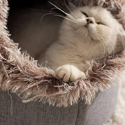 Cozy Fleece Kitty Bed