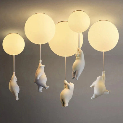 Colorful Teddy Bear String Lights Lamp