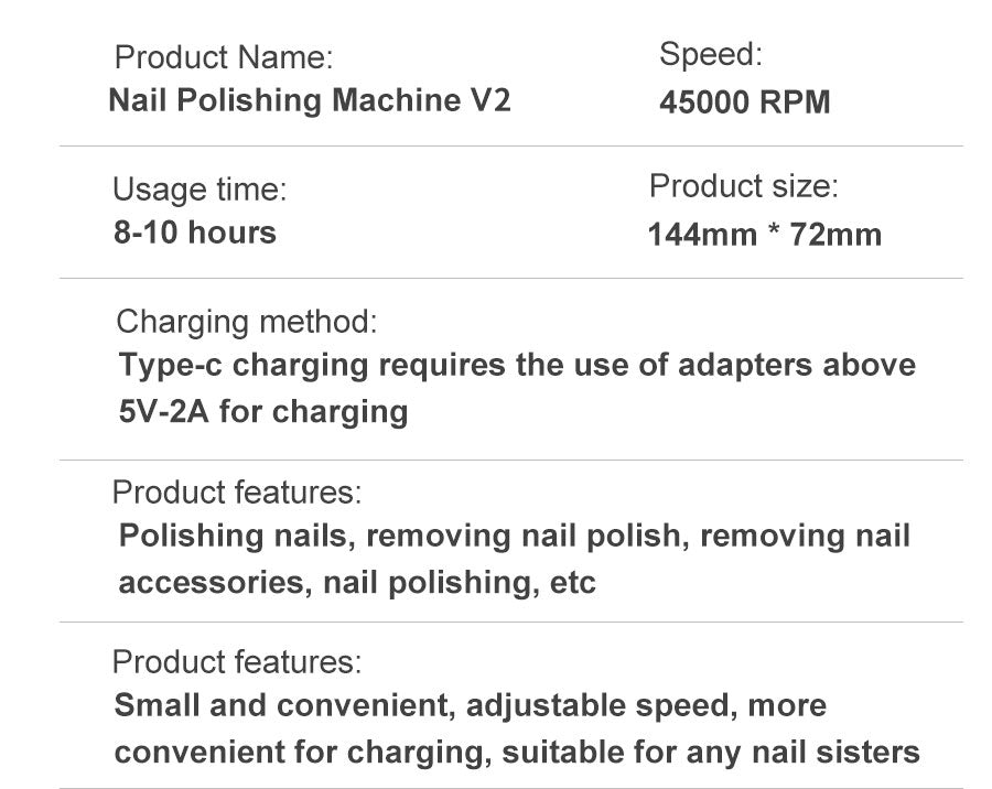 Compact Rechargeable Nail Drill Kit for Manicure