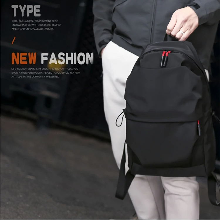 Simple Classic Black Rucksack