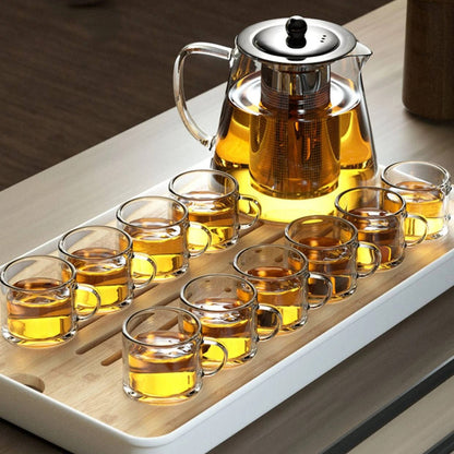 Durable Thermal Glass Tea Pot