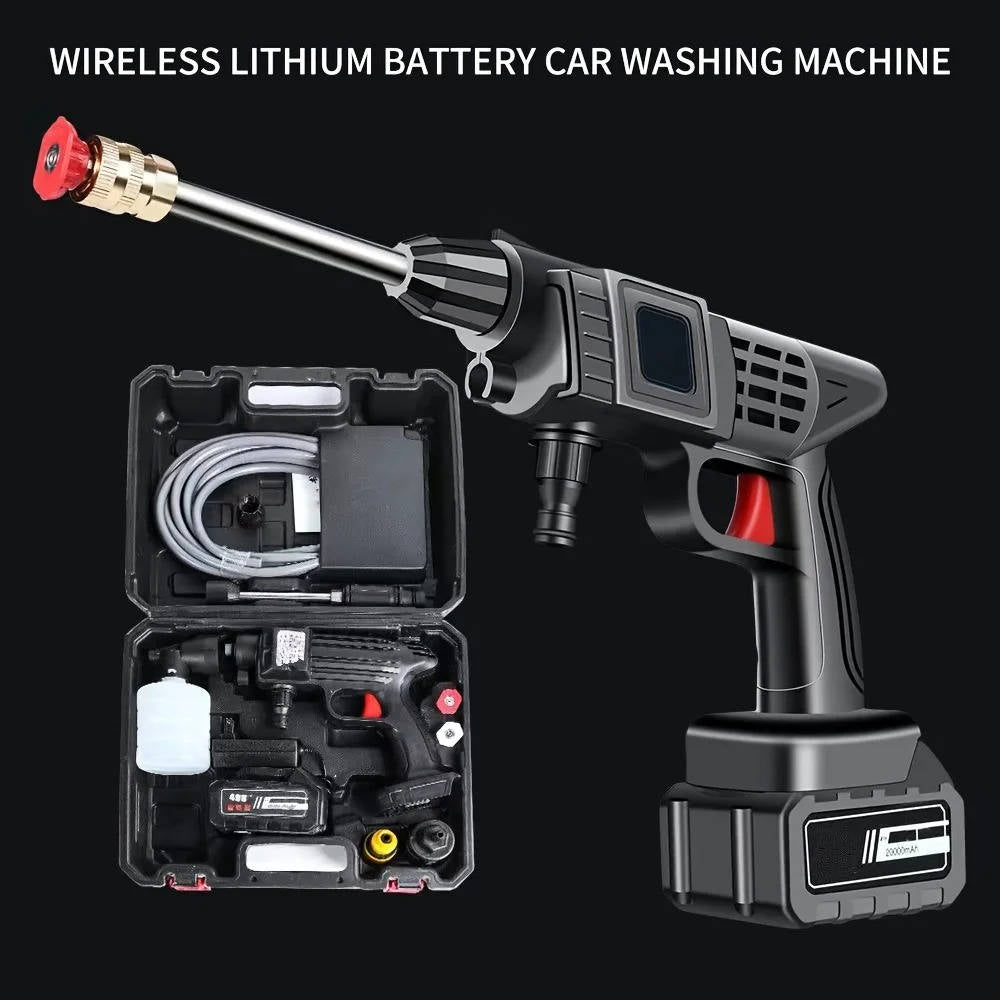 Wireless Rechargeable Pressure Washer Spray Gun Kit