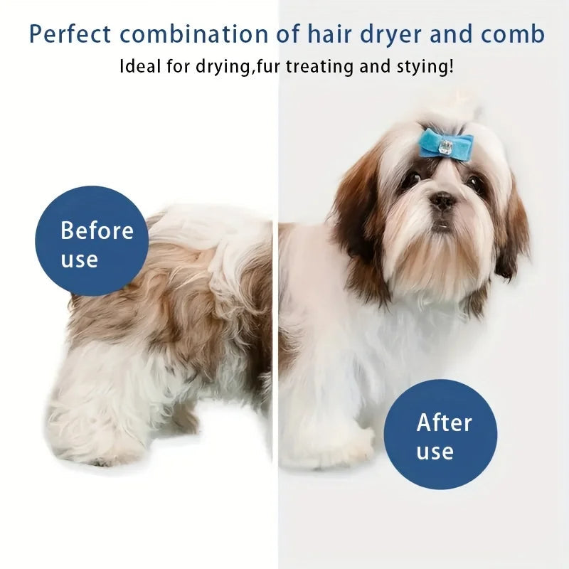 Versatile Pet Hair Dryer and Grooming Kit